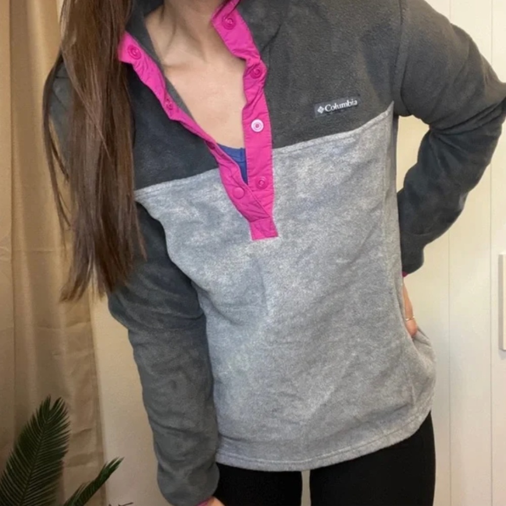 Columbia Benton Springs Half Snap Fleece Pullover Sz M